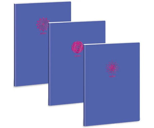 Ars Una: Soft Touch Violet Spring zošit s bodkami a extra sponami A/4