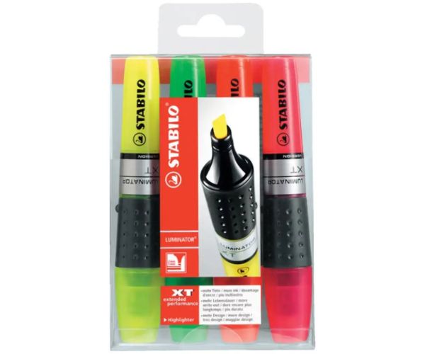Stabilo: Luminator 4 dielny set zvýrazňovačov