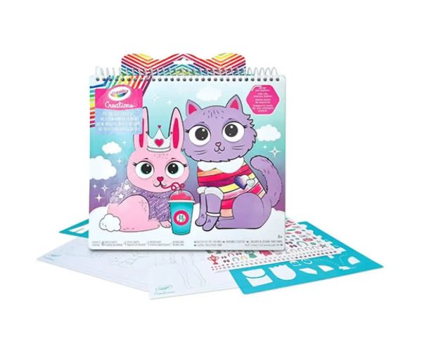 Crayola Creations: Živočíšna móda kresliaci set s nálepkami