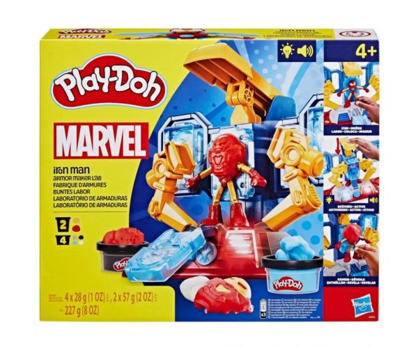 Play-Doh Marvel: Avengers Laboratórium na výrobu brnenia Iron Mana so svetlom a zvukom - Hasbro