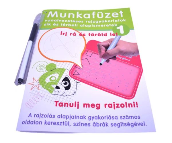 Cvičná pracovná kniha na vedenie a kreslenie - D-Toys