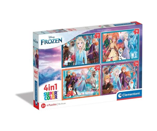 Ľadové kráľovstvo 2. 4 v 1 puzzle - Clementoni