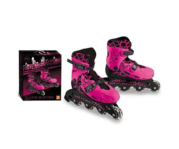 Kolieskové korčule v ružovo-čiernej farbe 33-36 - Mondo toys