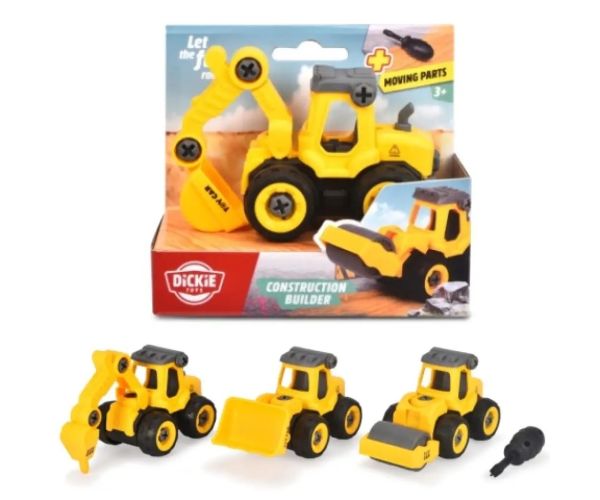 Dickie Toys: Montovateľné pracovné stroje v rôznych variantoch - Simba Toys