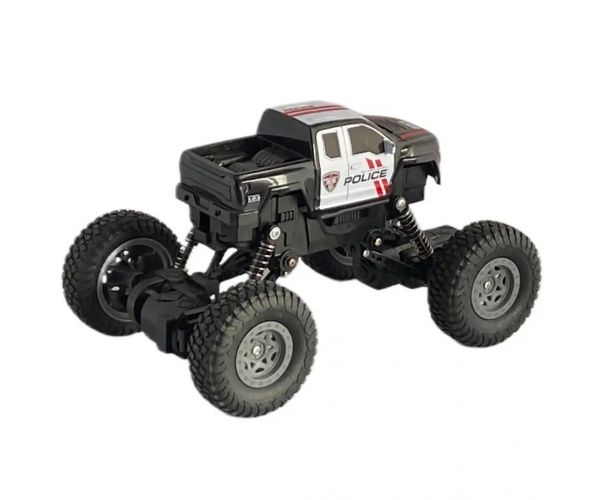RC Policajné horolezecké auto 4WD na diaľkové ovládanie 1/18 21cm