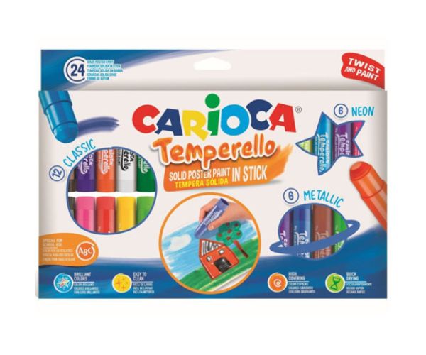 Farebný 24 dielny temporelo set - Carioca