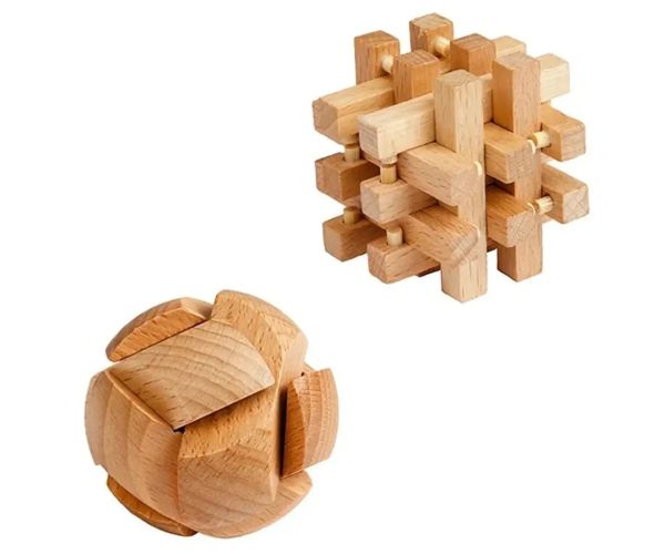 Brain Quest drevená hlavolam v rôznych variantoch 1ks