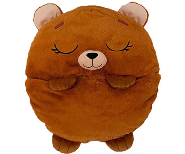 Happy Nappers: Hnedé macko, spací vak - vankúš 137 cm