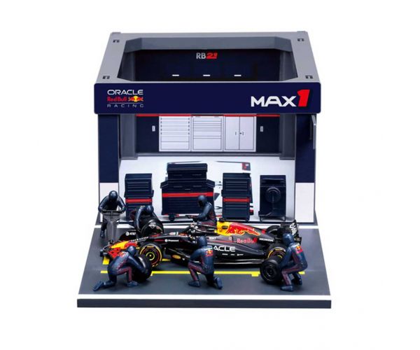 Bburago: F1 pretekárske auto - Red Bull RB21 Pit / Max Verstappen 1/43