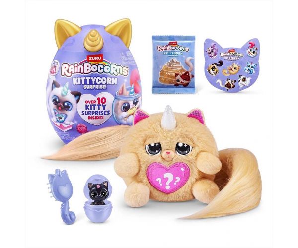 Rainbocorns: Vrecková Kittycorn prekvapivá mačička plyšová figúrka v rôznych variantoch 1ks