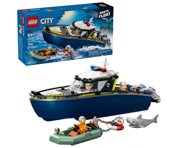 LEGO® City: Naháňačka s policajnou loďou (60456)