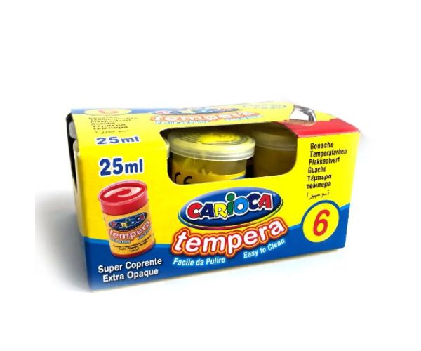 Žltá tempera v tégliku 6x35 g - Carioca