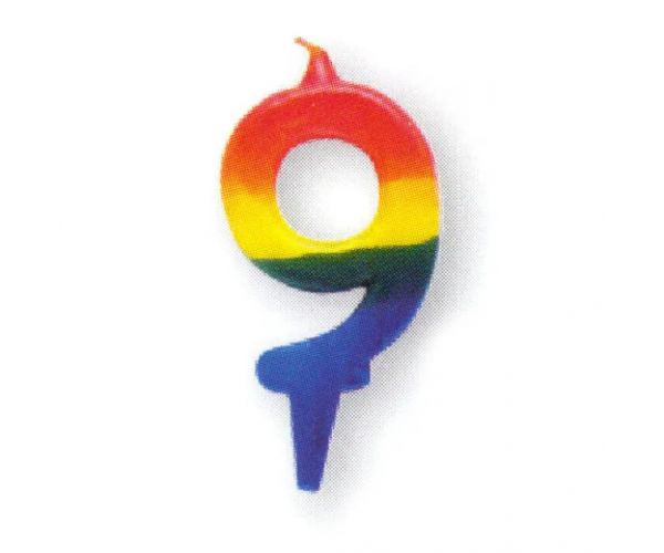 Číslicová sviečka „9“