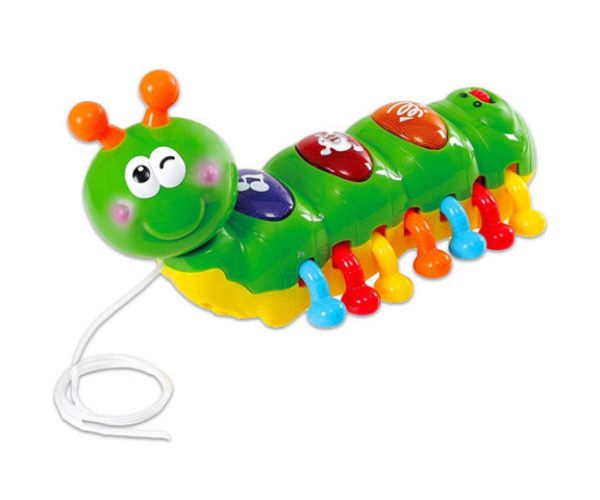 Playgo: Ťahacia hudobná baby húsenica
