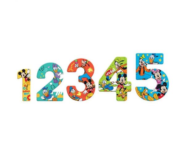 Mickey Mouse Čísla 15-dielne puzzle