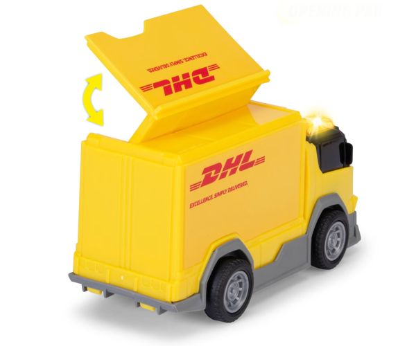DHL kuriérske nákladné auto so svetelnými a zvukovými efektmi 15 cm - Dickie Toys