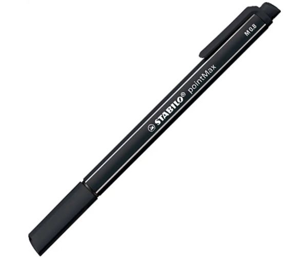 Stabilo: pointMax čierny popisovač 0,8mm