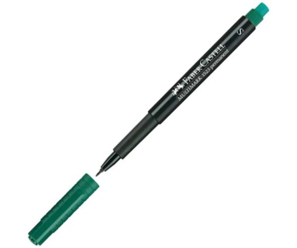 Faber-Castell: Multimark alkoholový fix S 0,4mm zelený