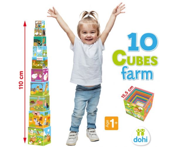 10 Cube Kockarakosgató játék - Farm