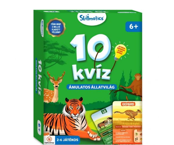 10 kvíz - Ámulatos állatvilág társasjáték