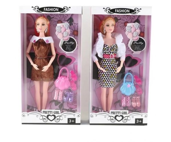 Pretty Girl: Módna bábika set s doplnkami, rôzne druhy 30 cm