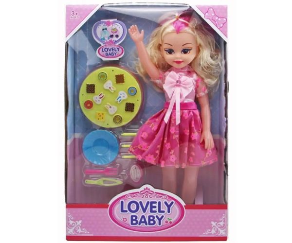 Bábika Lovely so zvukom a kuchynským vybavením 46cm