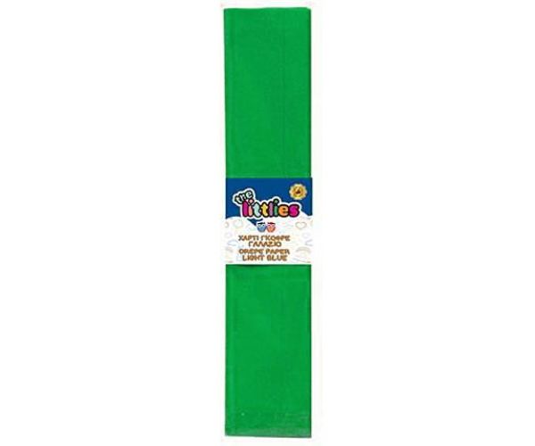 Krepový papier zelená farba 50x200cm