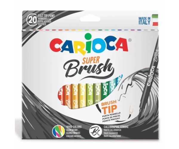 Fixky so štetcami 20 dielny set- Carioca
