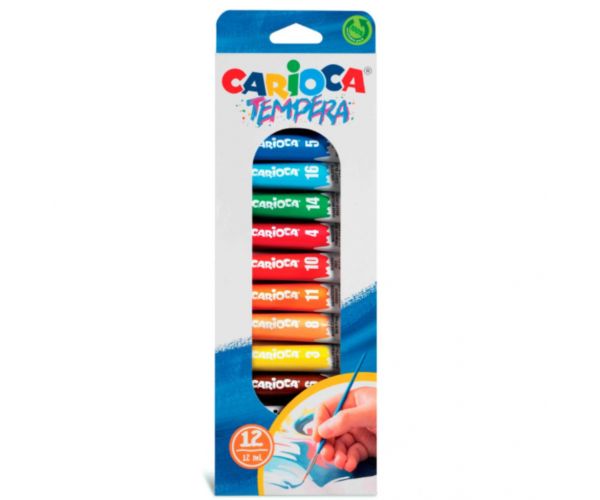 12 db-os színes tempera szett  - Carioca