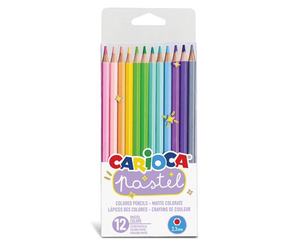 Pasztell színű ceruzakészlet 12db-os - Carioca