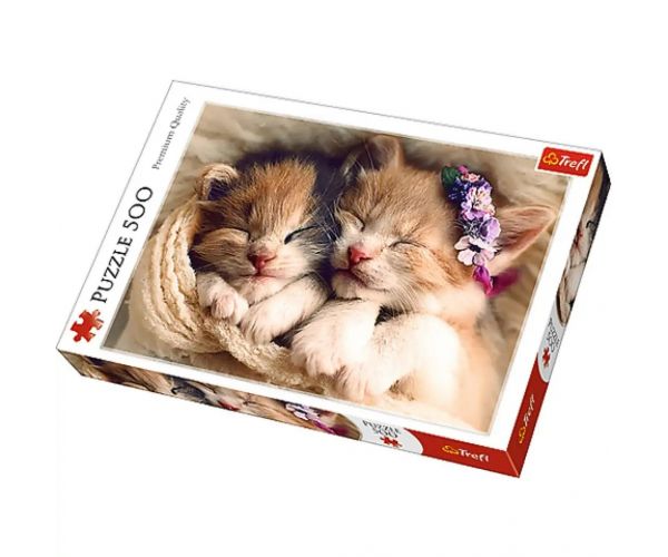 Spiace mačiatka 500ks prémiový puzzle - Trefl