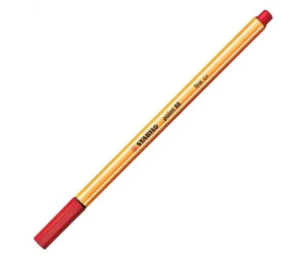 Stabilo: Point 88 červený popisovač 0,4mm