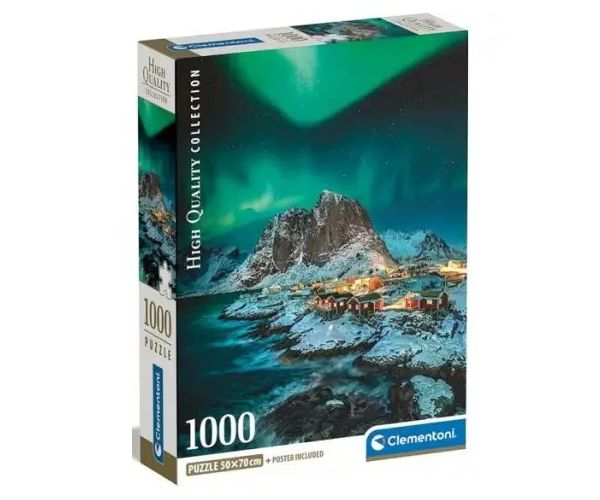 Lofotské ostrovy HQC 1000-dielny puzzle s plagátom - Clementoni
