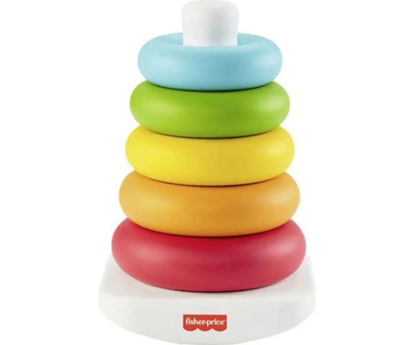 Fisher-Price: ECO Farebná kruhová pyramída , baby hračka - Mattel
