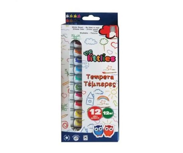 Farebné tempery 12 dielny set 12ml