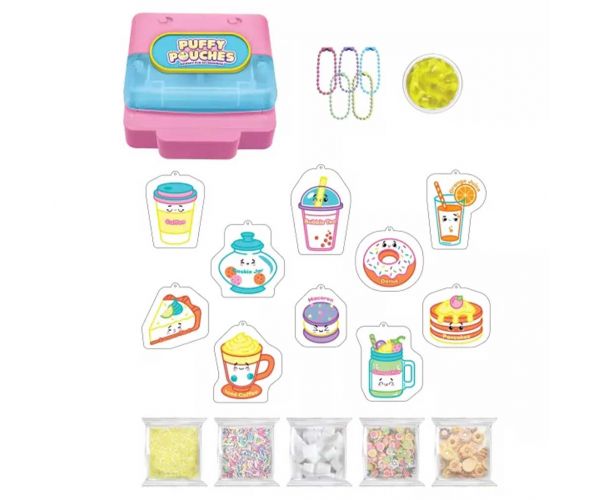 Puffy Pouches: Pufi charm design set - kaviareň