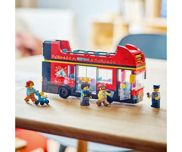 LEGO® City: Červený poschodový turistický autobus (60407)