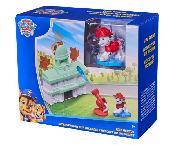 Paw Patrol: Fire Rescue hasi záchranár s figúrkou Marshalla – Spin Master