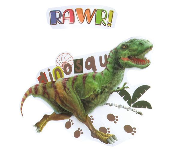 3D Svet dinosaurov dinosaurová nástenná samolepka set s plagátom