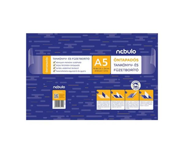 Nebulo: Obal na zošity A/5 10ks samolepiaci hladký