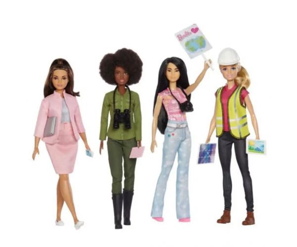 Barbie: Spoločne pre zem, kariérne bábiky 4ks v balení - Mattel