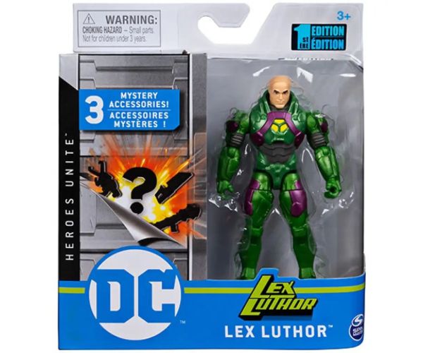 DC Comics: Lex Luthor 10cm figúrka s príslušenstvom na prekvapenie - Spin Master