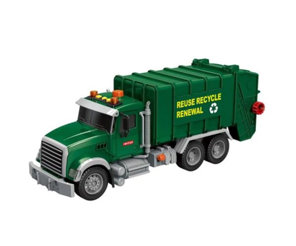 Mega Truck: Kamió na zber selektívneho odpadu so svetelnými a zvukovými efektmi 40x14x21cm