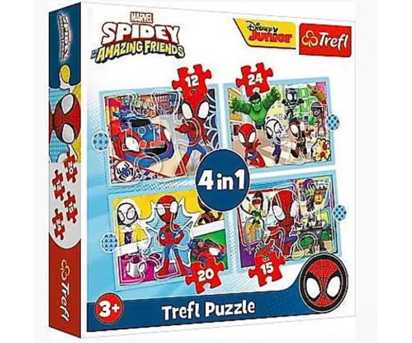 Spiderman s priateľmi 4v1 puzzle set - Trefl