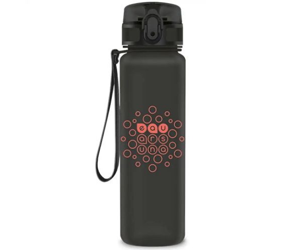 Ars Una: Matná tmavosivá fľaša bez BPA 600ml