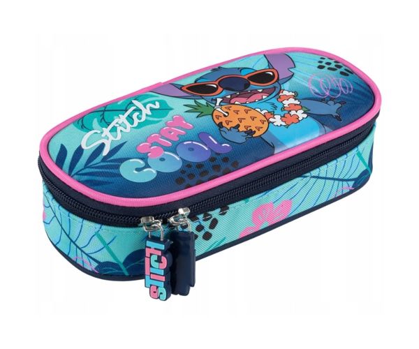 Oválny peračník Disney Stitch s nápisom „Stay cool“ PC01 23 x 9,5 x 6 cm