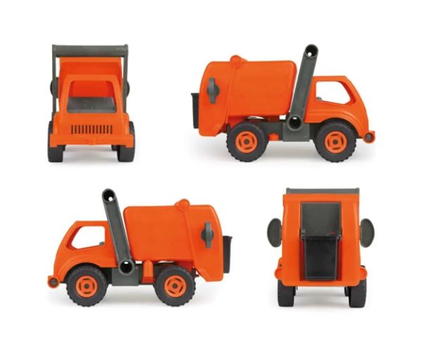 LENA: ECO oranžové smetiarske auto 31cm