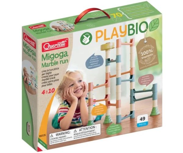Quercetti: Play Bio Migoga Marble 46 dielna guľôčková dráha