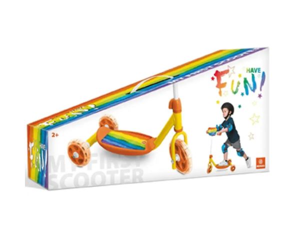 Trojkolesová kolobežka s vzorom Rainbow - Mondo Toys