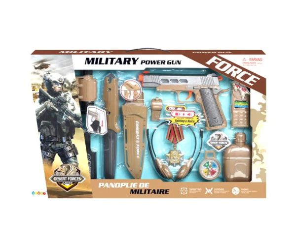 Military Force set vojenských zbraní so svetlom a zvukom
